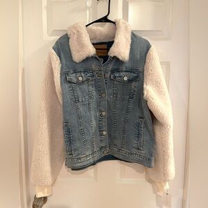 Sanctuary Heron Denim Jacket with Sherpa